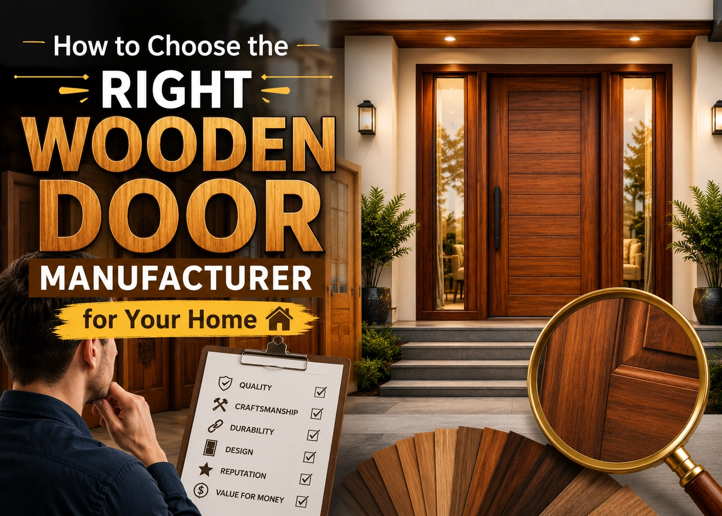 How to Choose the Right Wooden Door Manufacturer for Your Home